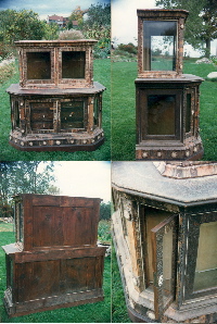 antler furniture, antler veneer, rustic antiques